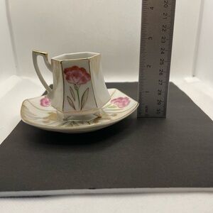 Vintage Thames Cup & Saucer Made in Japan - Pink & Gold Accents